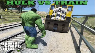 GTA 5 Mods - Hulk Vs Train | Can Hulk Stop The Train?