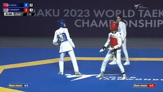 World Taekwondo championship 2023 Bakü/ 49kg woman Merve DİNÇEL - Panimak WONGPHATTANAKITB(FINAL)