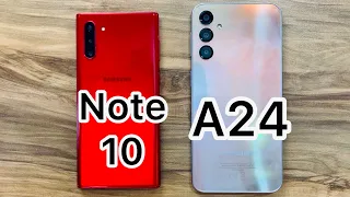 Samsung Galaxy A24 vs Samsung Galaxy Note 10