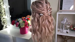 ПРИЧЕСКА Мальвинка из сёрф локонов/hairstyle Malvinka from surf curls🤍#hairtutorial#серфлоконы