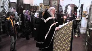 Стояние прп  Марии Египетской великий покаянный канон 1 часть