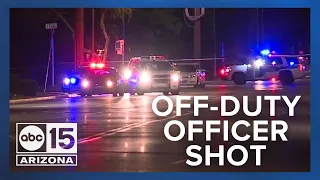 Off-duty Phoenix police officer shot multiple times near 35th and Southern avenues