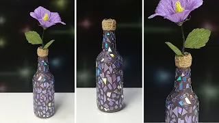 Beautiful Wine Bottle Craft Ideas | DIY Reuse Wine Bottle Ideas | Flower Vase From Wine Bottle