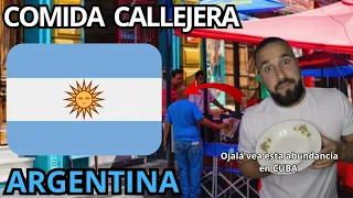 CUBANO 🇨🇺 REACCIONA a Comida CALLEJERA ARGENTINA 🇦🇷@VaneWil