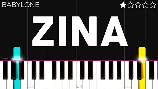 Babylone - Zina | EASY Piano Tutorial