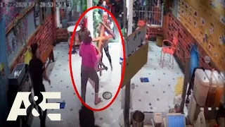 Woman Uses a TABLE To Chase Irate Customer Out of Restaurant | I Survived a Crime | A&E