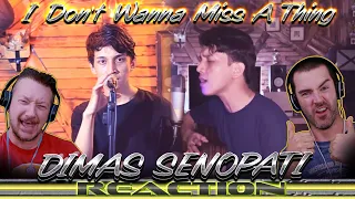 DIMAS SENOPATI Reaction! I Don't Wanna Miss A Thing ( Acoustic Cover )