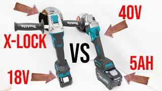 18v Makita X-LOCK Grinder Review & Let's Compare It To The Makita 40v Grinder Just For Fun