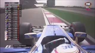 Antonio Giovinazzi crash at Qualifying Chinese GP 2017