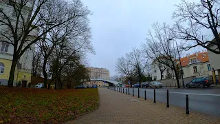Poland walk - Walk in central area of Warsaw - 4K