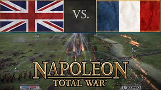 Napoleon Total War-- Online Multiplayer Battle #1: Great Britain vs. France on Grassy Flatlands