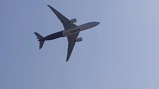 Airbus A350 показательный полет на МАКС 2019