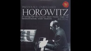 Horowitz CD59a   Previously Unreleased   Recital at Carnegie Hall 1951