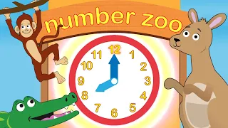 Learn Numbers and the Clock | Number Zoo | Animals For Kids | Learning at Home | Preschool Education