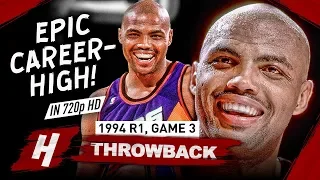 Charles Barkley EPIC Career-HIGH Full Game 3 Highlights vs Warriors 1994 Playoffs - 56 Points! HD