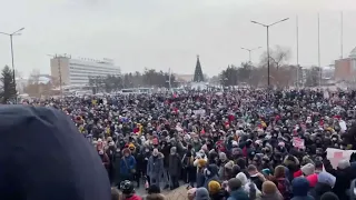 Виктор Цой - Мы ждем перемен. (23 Января 2021 года) Митинги в России 2021 / Rallies in Russia 2021