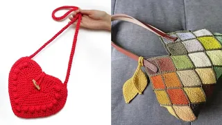Top 50 Vintage stunning Elegant Fun Crochet Handbags Free Patterns Tote Bags Ideas