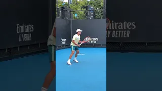 Soonwoo Kwon Tennis Practice 💥🇰🇷 #Shorts #AusOpen #Tennis