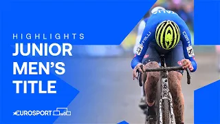 Race Highlights - Junior Men's Title Cyclocross World Championships 🏆 | Eurosport