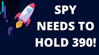 SPY 390 Needs To Hold!  // SP500 Nasdaq 100 SPY Stock QQQ IWM // Stock Market Analysis
