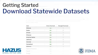 Hazus | Download Statewide Datasets
