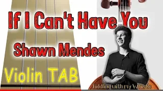 If I Can't Have You - Shawn Mendes - Violin - Play Along Tab Tutorial