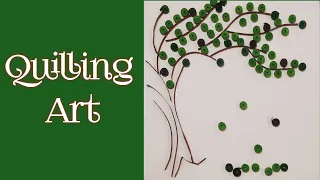 paper Quilling tree | Quilling  Craft | Diy wall art #shorts