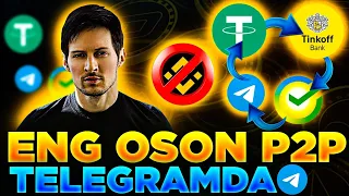 Oson va ishonchli P2P | Telegram wallet orqali P2P savdo