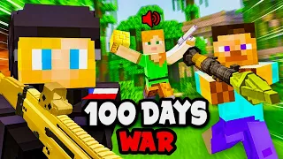 I Spent 100 Days on a WAR SMP SERVER in Minecraft… This is What Happened…