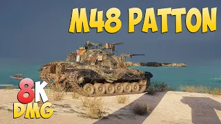 M48 Patton - 4 Kills 8K DMG - Beautiful fight! - World Of Tanks