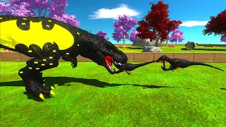 BATMAN T-REX TRIES TO ESCAPE FROM DARK DEINONYCHUS - Animal Revolt Battle Simulator