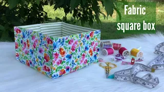 how to sew medium fabric  boxes. making medium fabric boxes tutorial . fabric boxes tutorial.