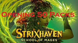 50 Strixhaven Packs Opening ASMR | {MTG Arena}