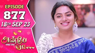 Anbe Vaa Serial | Episode 877 | 18th Sep  2023 | Virat | Delna Davis | Saregama TV Shows Tamil