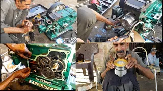 How to Repair Power tiller Engine|| 80 Year old Man Hard work|