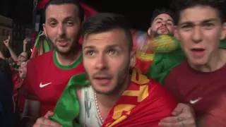 [Euro 2016] La joie des supporters du Portugal au coup de sifflet final