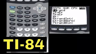 TI-84 Calculator - 28 - Permutations, Combinations, Factorials