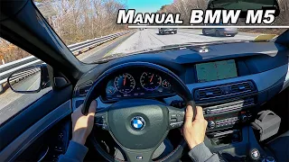 BMW F10 M5 6-Speed Manual - 560hp Twin Turbo V8 RWD (POV Binaural Audio)