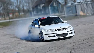 Saab 9-3: Supercharged, turbocharged, four-wheel-drive and 520hp!