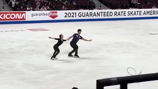 Riku Miura and Ryuichi Kihara, "Hallelujah", GP Skate America 2021, SP run through, Las Vegas