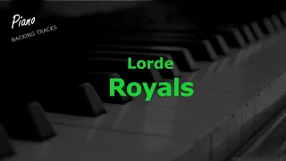 Royal - Lorde (Piano Instrumental Backing Track Karaoke)