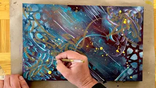 How to make an abstract Arabic Calligraphy artwork on canvas