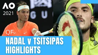 Rafael Nadal vs Stefanos Tsitsipas Full Match Highlights (QF) | Australian Open 2021