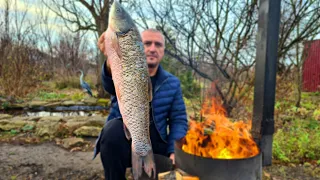 РЫБУ НЕ ЖАРЬ, ПОКА НЕ ПОСМОТРИШЬ! БЕЛЫЙ АМУР НА МАНГАЛЕ. ШАШЛЫК ИЗ РЫБЫ. ENG SUB