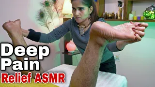 ASMR Slow And Calm Technique For Your Sleep || Leg Massage Relief From Heavy Stress (COSMIC LADY)