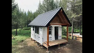 12x16 DIY Off Grid Tiny Cabin Build (work in progress) PART 1