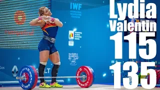 Lydia Valentin (75kg Spain) 115kg Snatch 135kg Clean and Jerk - 2018 European Champion