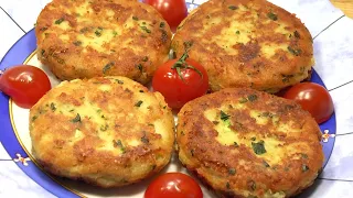 Potato cutlets with herbs | Simple and delicious!