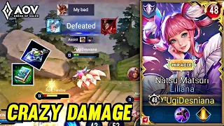 AoV : LILIANA GAMEPLAY | BEST BUILD CRAZY DAMAGE - ARENA OF VALOR