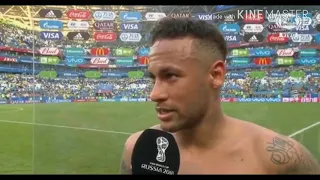 Entrevista de Neymar após ser eliminado da copa do mundo 2018(resenha)